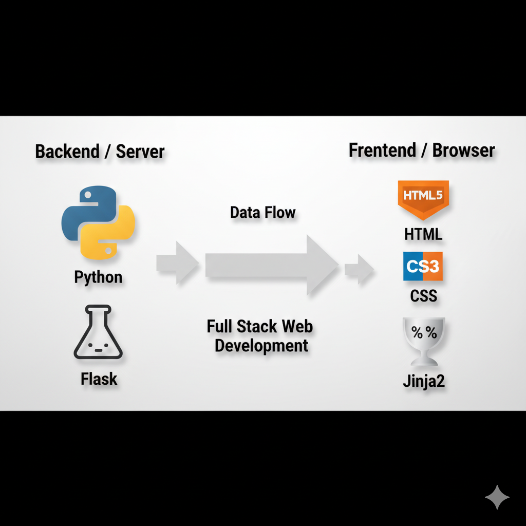 Studi kasus Full Stack Web Development Flask membuat aplikasi kalkulator web.